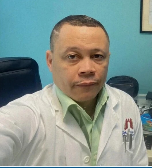Sub-coordinador Zona Este Johandry Javier de la Sociedad Dominicana de Neumología y Cirugía del Tórax