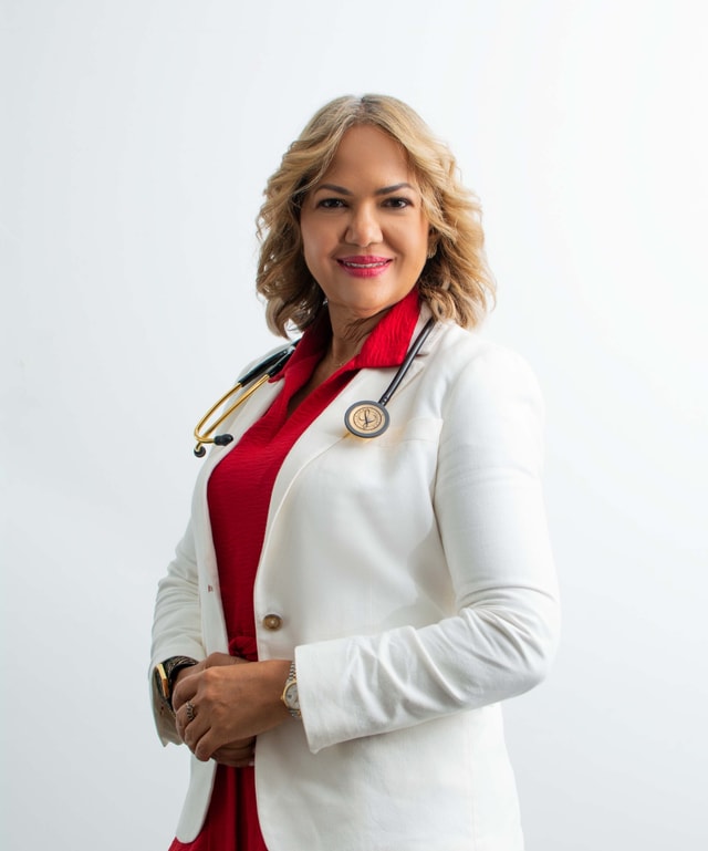 Retrato de Evangelina Soler, Presidenta de la Sociedad Dominicana de Neumología y Cirugía del Tórax, 2020 - 2021