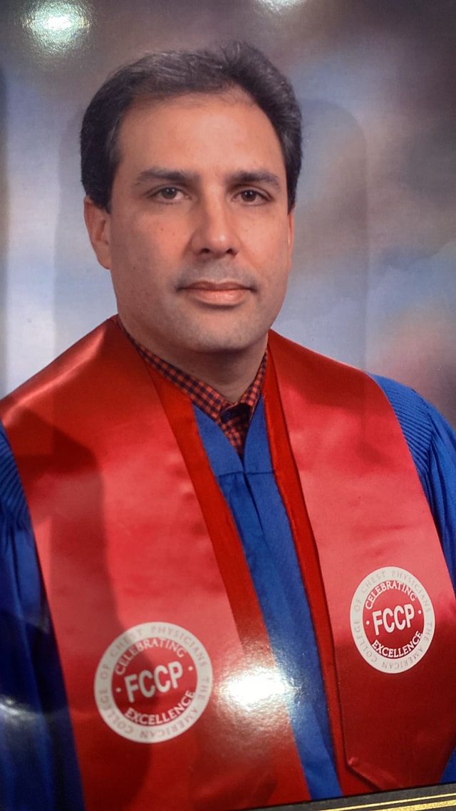 Retrato de Orlando Sturla, Presidente de la Sociedad Dominicana de Neumología y Cirugía del Tórax, 1997 - 1999