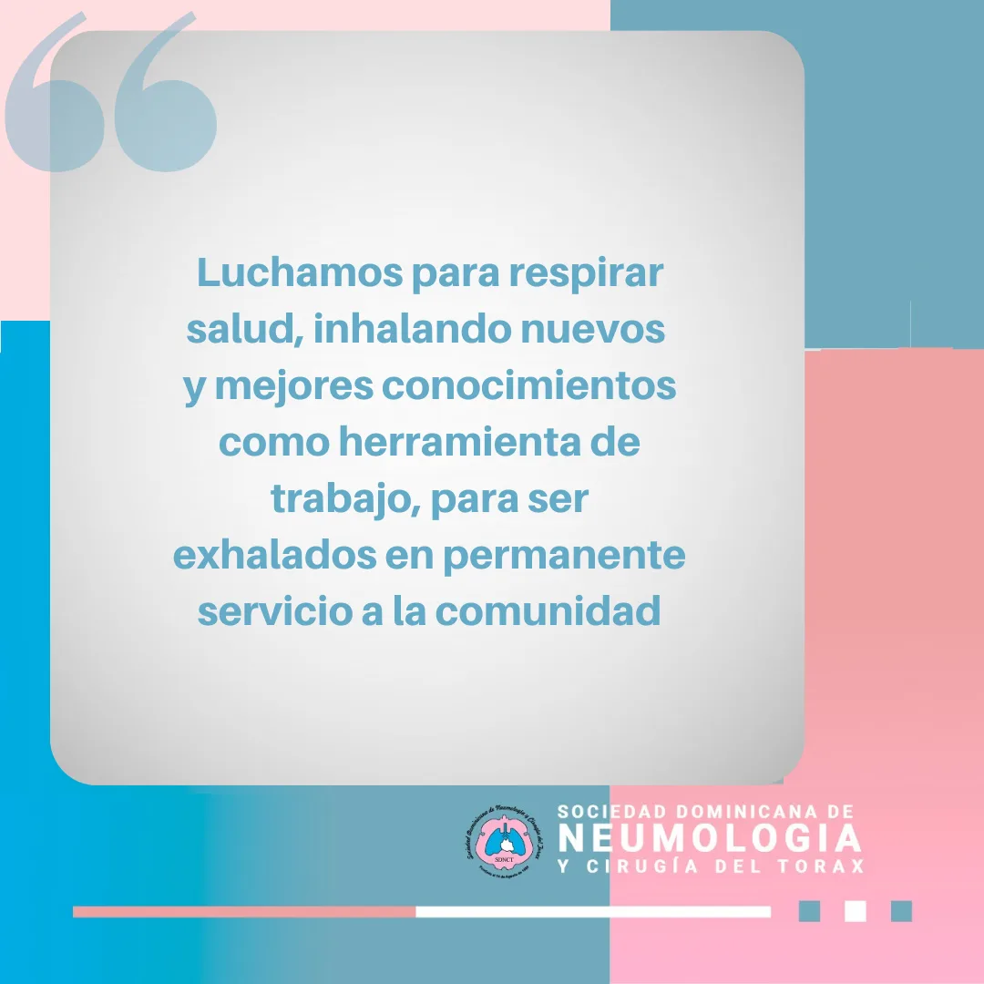 Adopción del lema de la Sociedad Dominicana de Neumología y Cirugía del Tórax en 1981
